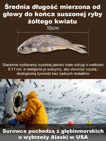 Chrupiące Suszone Ryby Morskie (100% Naturalne) – Do Spożycia w Całości, Bez Ości