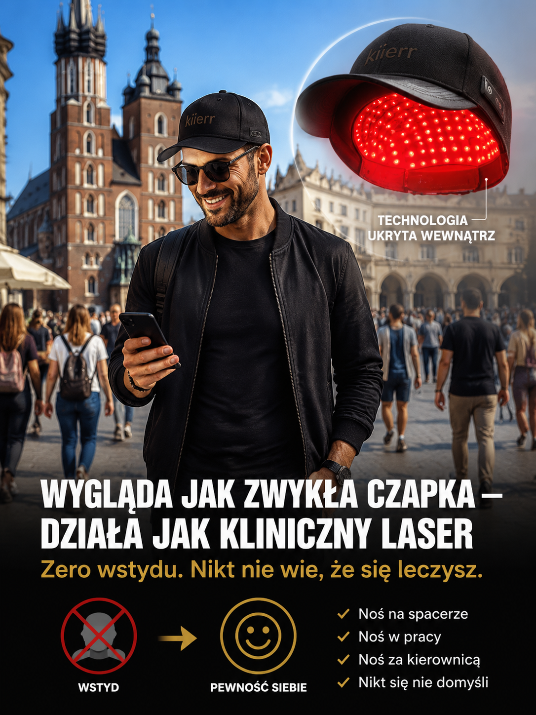 【Przeznaczone wyłącznie dla umiarkowanego i zaawansowanego wypadania włosów】Profesjonalny technologi
