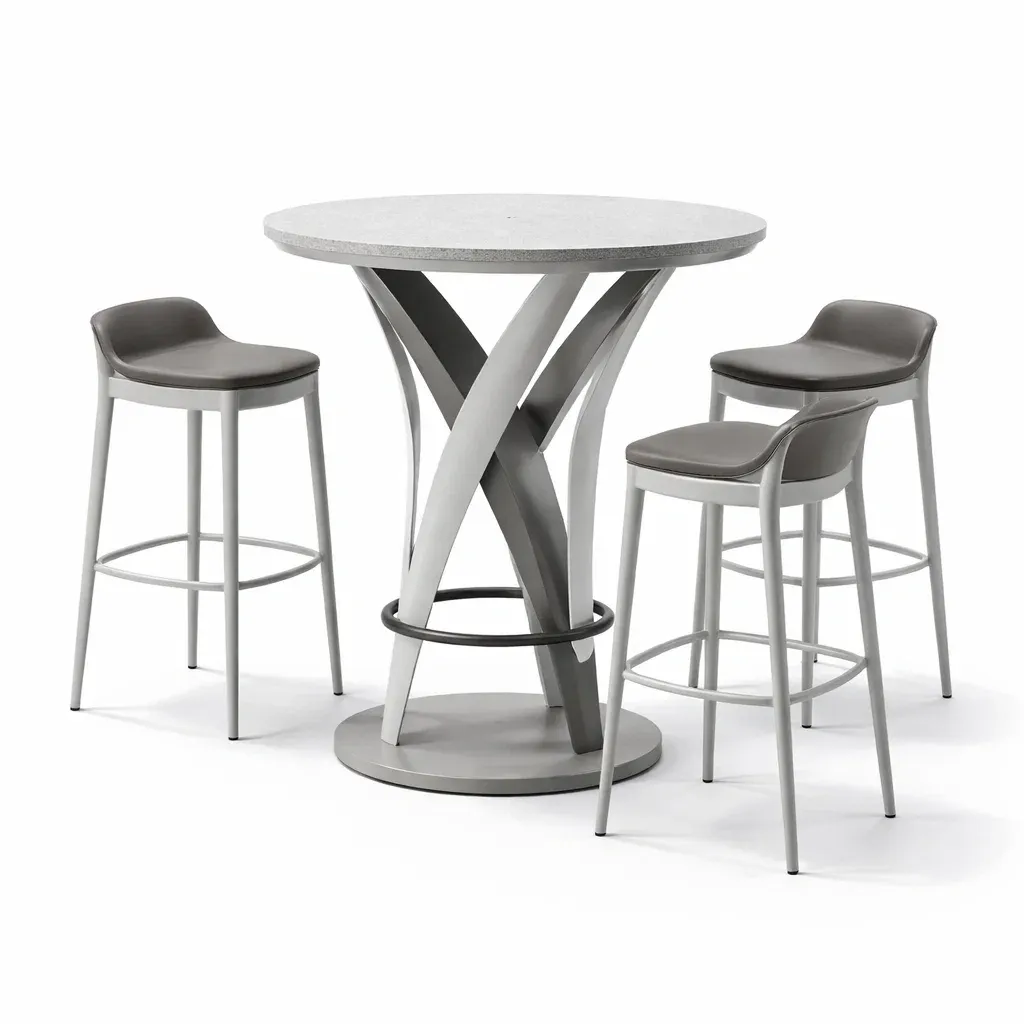 Ensemble table et chaises de bar-sofachair snest