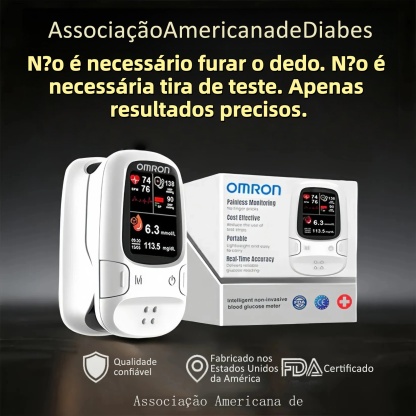 🔥A Omron™ apresenta o novo medidor de glicose inteligente não invasivo lançado no mercado 🔥Feito nos EUA🔥