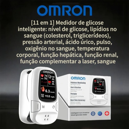 🔥A Omron™ apresenta o novo medidor de glicose inteligente não invasivo lançado no mercado 🔥Feito nos EUA🔥