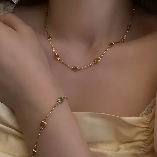 🎁Productos populares con un precio muy reducido en 2024💃Conjunto de joyas Elizabeth de oro de 18 quilates🌟