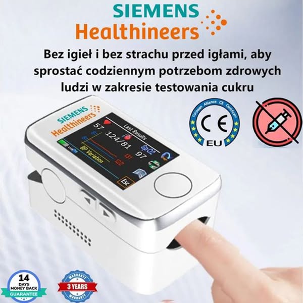 🌈2025 Innowacja w technologii badań medycznych: bezbolesny i nieinwazyjny przenośny glukometr firmy Siemens, monitorowanie poziomu cukru we krwi nigdy nie było tak proste!