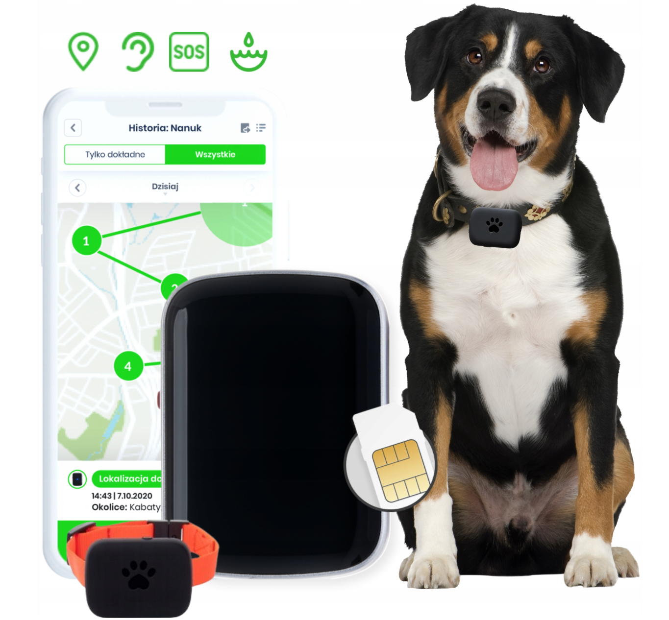 LOCON DOG MAX – Lokalizator GPS dla psa z funkcją przywołania + dożywotnio darmowa
