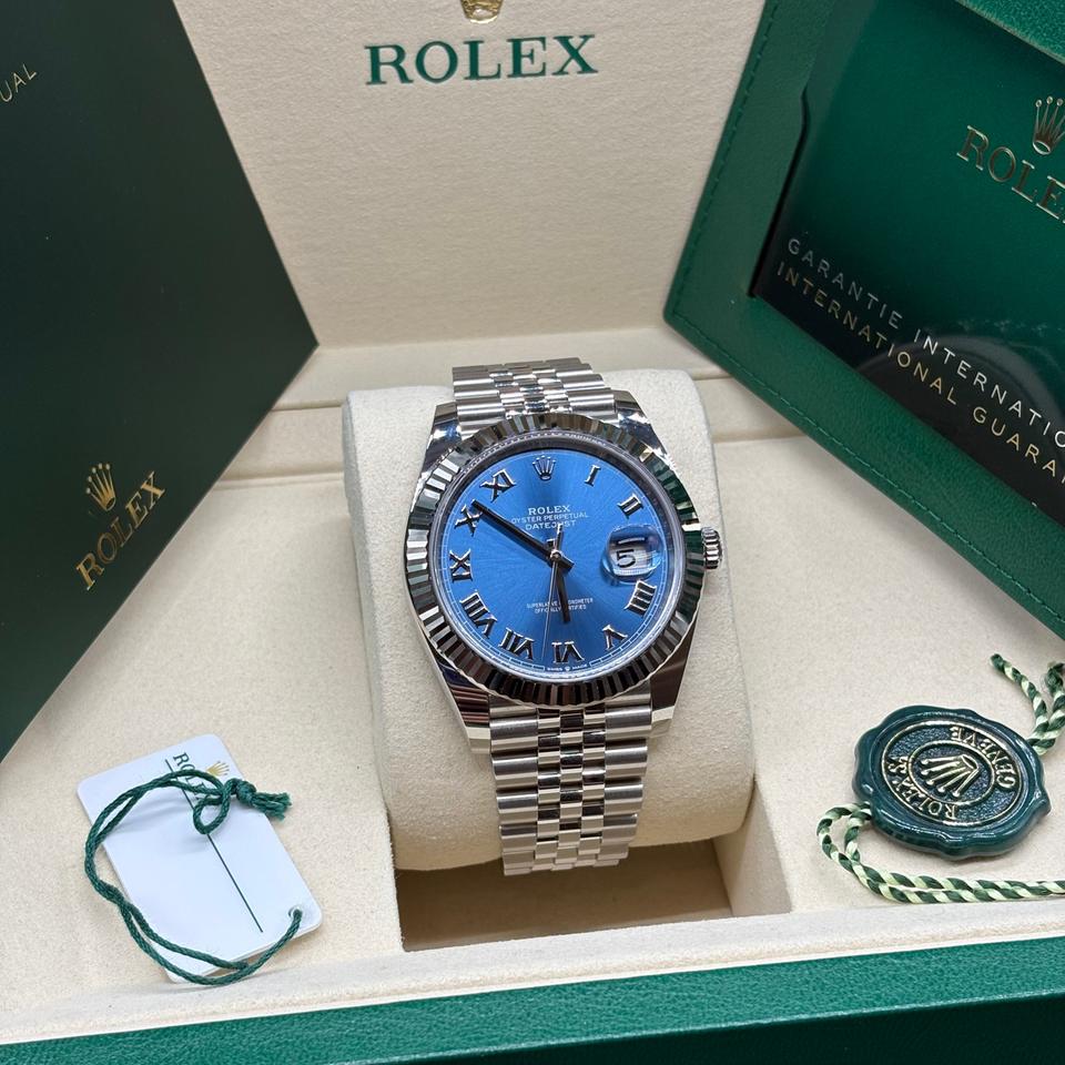 Rolex Datejust 41 z tarczą Azzurro Blue (126334)⌚