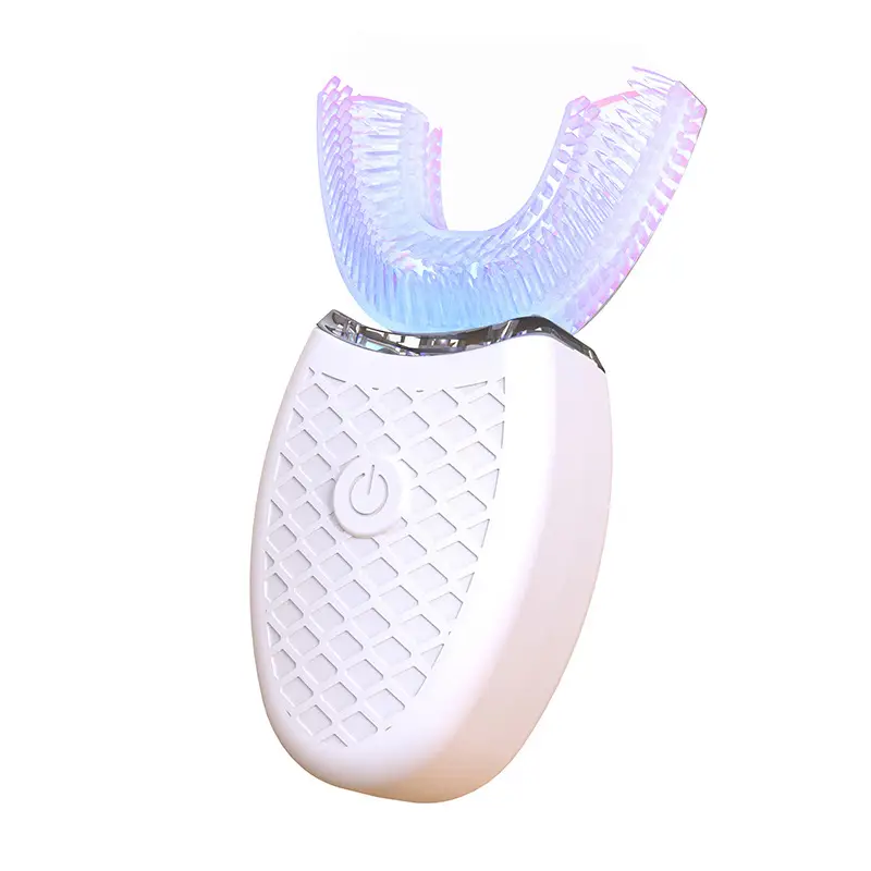 ✨Elektryczna szczoteczka do zębów w kształcie litery U |. Technologia soniczna 💨+ Oświetlenie LED 💡 |. Głębokie czyszczenie 360° 🦷 |. 3 tryby wybielania ✨ |. Możliwość ładowania🔋 i możliwość prania💧 |