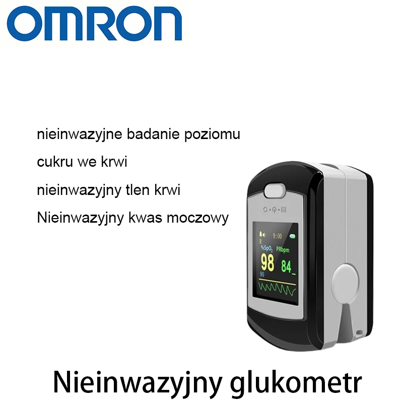 Omron – bezinwazyjny glukometr, który mierzy poziom cukru w 5 sekund z dokładnością 99% ✨. Proste i bezbolesne monitorowanie zdrowia.