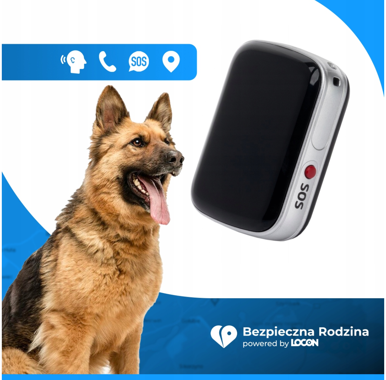 LOCON DOG MAX – Lokalizator GPS dla psa z funkcją przywołania + dożywotnio darmowa