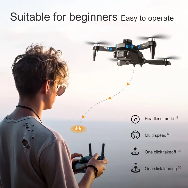 🚁 【Dron z podwójnym aparatem FACEGLE z przepływem optycznym】 — początkujący w ciągu kilku sekund zamieniają się w mistrzów fotografii lotniczej! Odblokuj Bożą perspektywę jednym kliknięciem, lataj bezpiecznie i bez awarii!