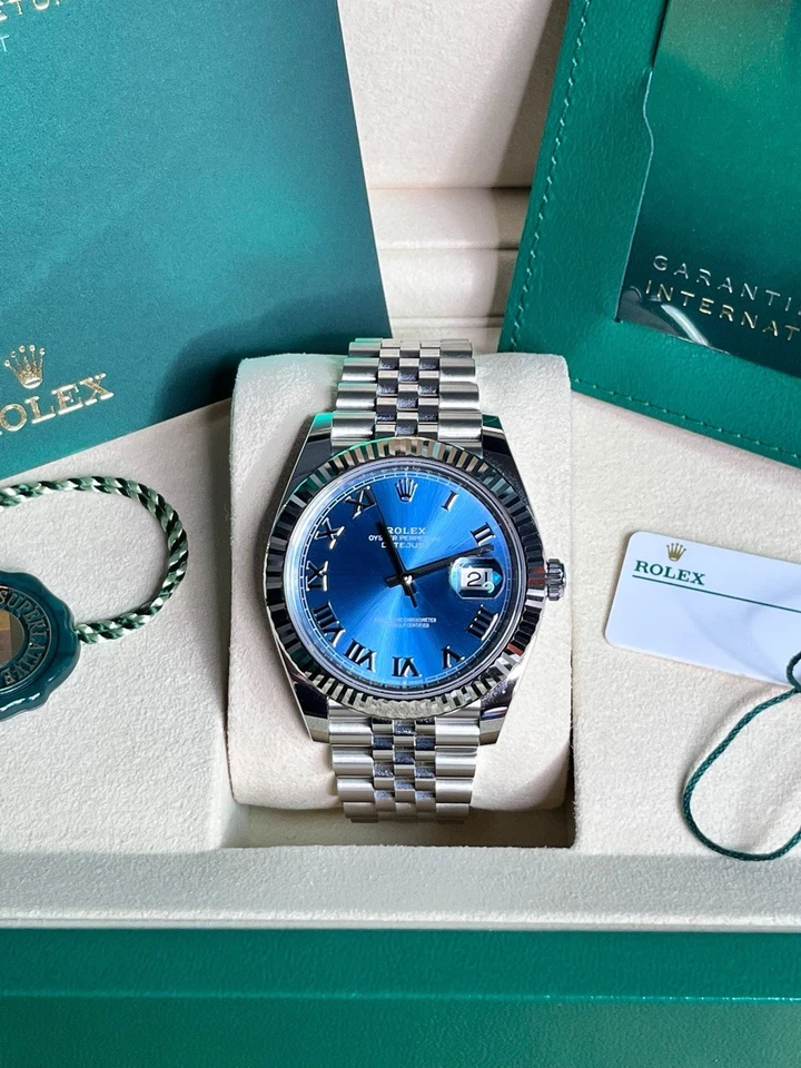 Rolex Datejust 41 z tarczą Azzurro Blue (126334)⌚