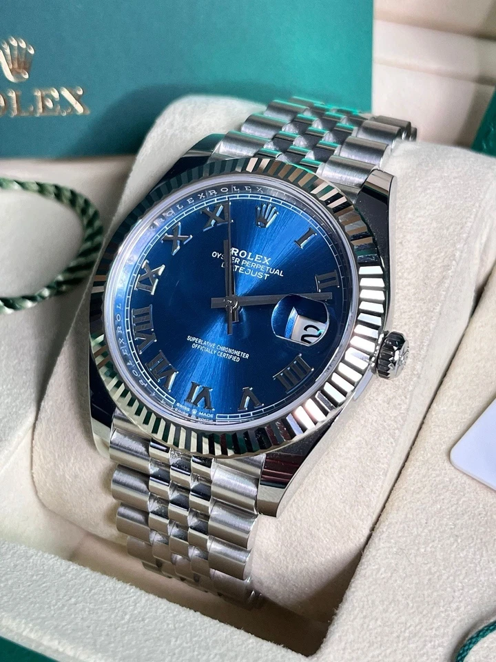 Rolex Datejust 41 z tarczą Azzurro Blue (126334)⌚