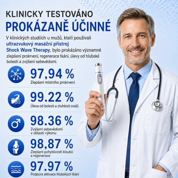 😍😍 Obnovte mužskou vitalitu, znovu získejte sebevědomí. Pokročilá rázová vlnová terapie, která podporuje zlepšení kvality a trvanlivosti erekce a zároveň zmírňuje bolest svalů, kloubů a šlach.💪💪