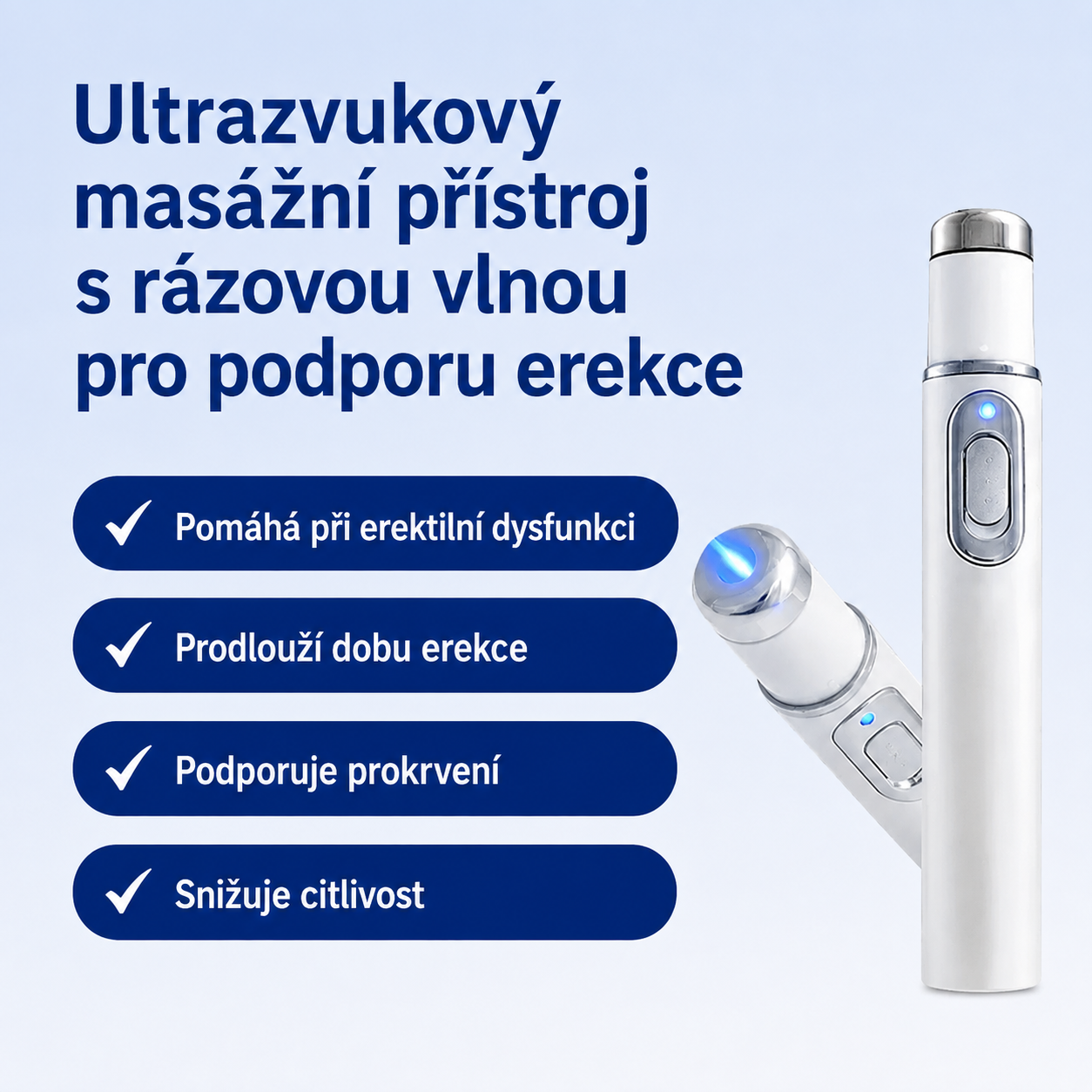 😍😍 Obnovte mužskou vitalitu, znovu získejte sebevědomí. Pokročilá rázová vlnová terapie, která podporuje zlepšení kvality a trvanlivosti erekce a zároveň zmírňuje bolest svalů, kloubů a šlach.💪💪
