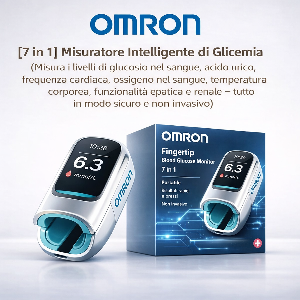 🔥 Basta aghi e dolore! | Omron™ glukometro non invasivo – controllo facile e preciso della glicemia, ovunque tu sia 🔥