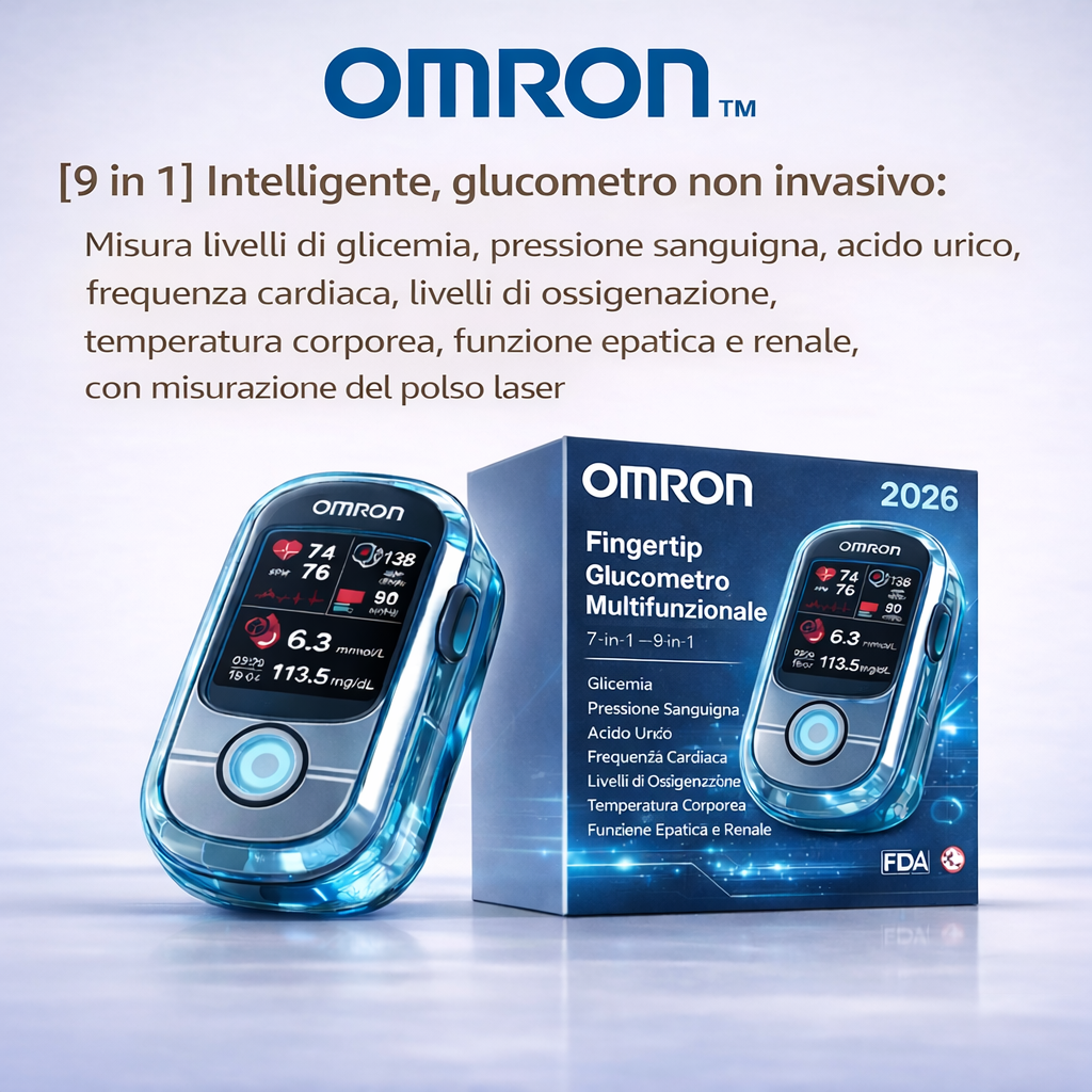 🔥 Basta aghi e dolore! | Omron™ glukometro non invasivo – controllo facile e preciso della glicemia, ovunque tu sia 🔥