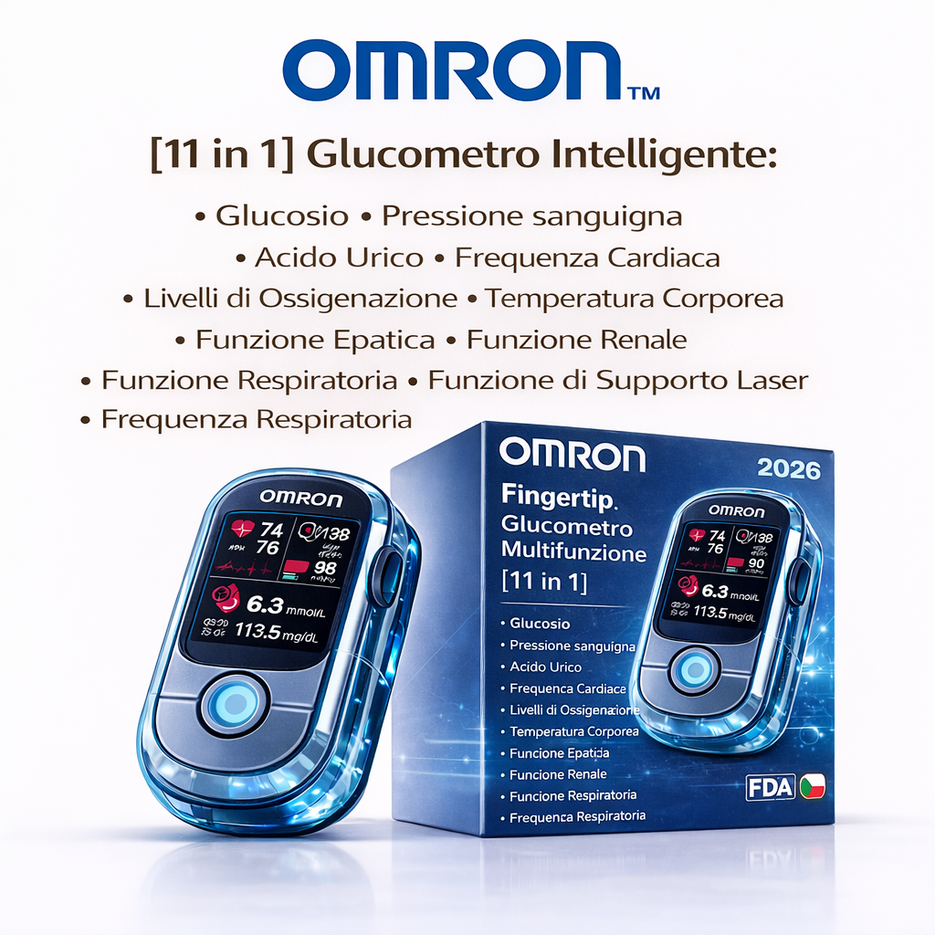🔥 Basta aghi e dolore! | Omron™ glukometro non invasivo – controllo facile e preciso della glicemia, ovunque tu sia 🔥