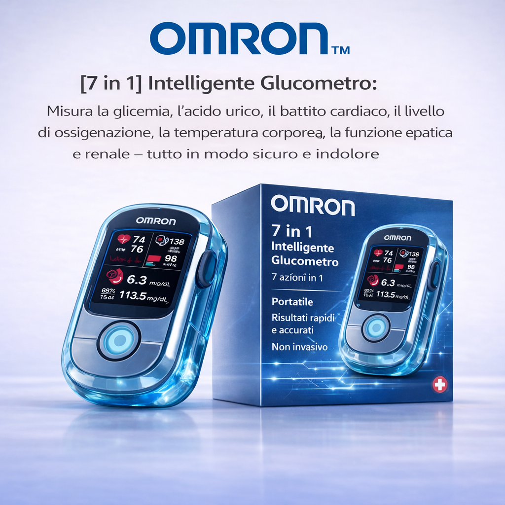 🔥 Basta aghi e dolore! | Omron™ glukometro non invasivo – controllo facile e preciso della glicemia, ovunque tu sia 🔥
