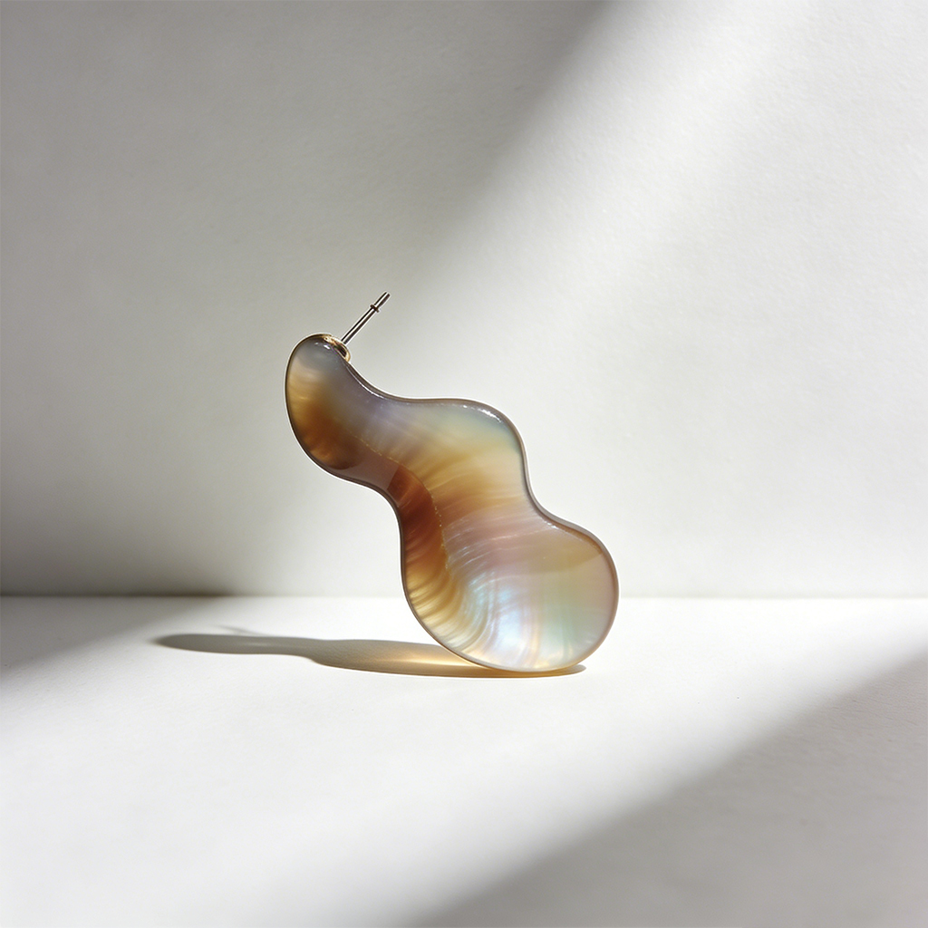 A Pair of Vintage Metal Hoop Earrings