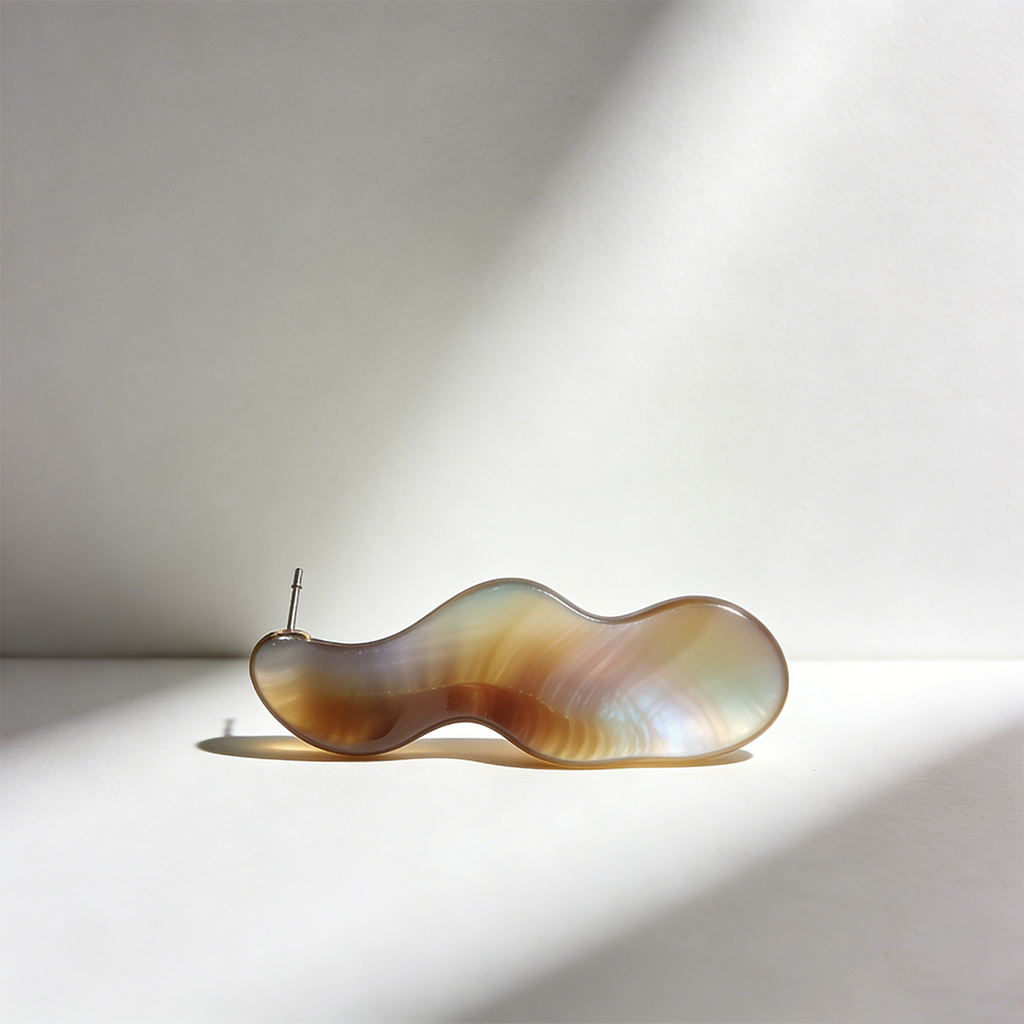 A Pair of Vintage Metal Hoop Earrings