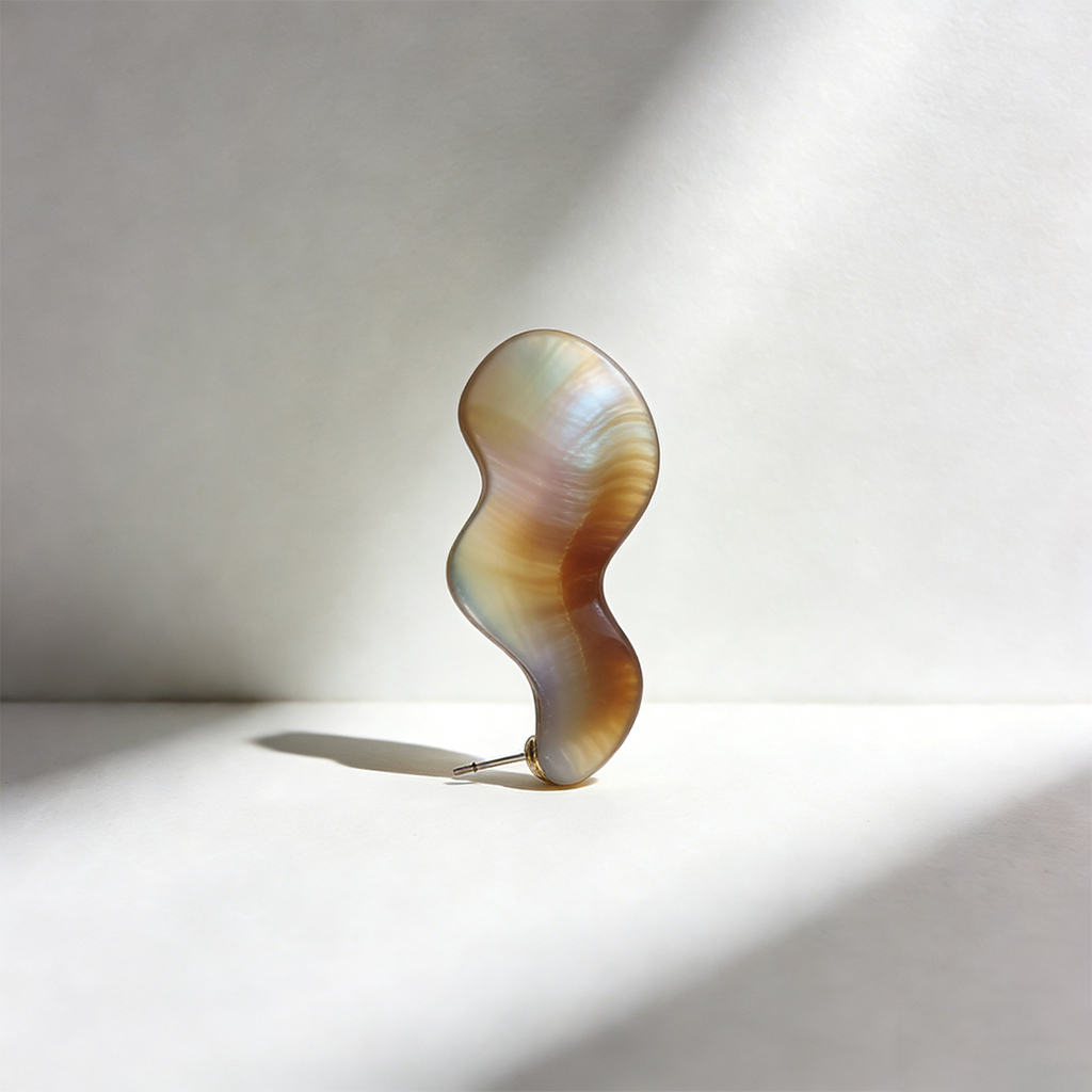 A Pair of Vintage Metal Hoop Earrings