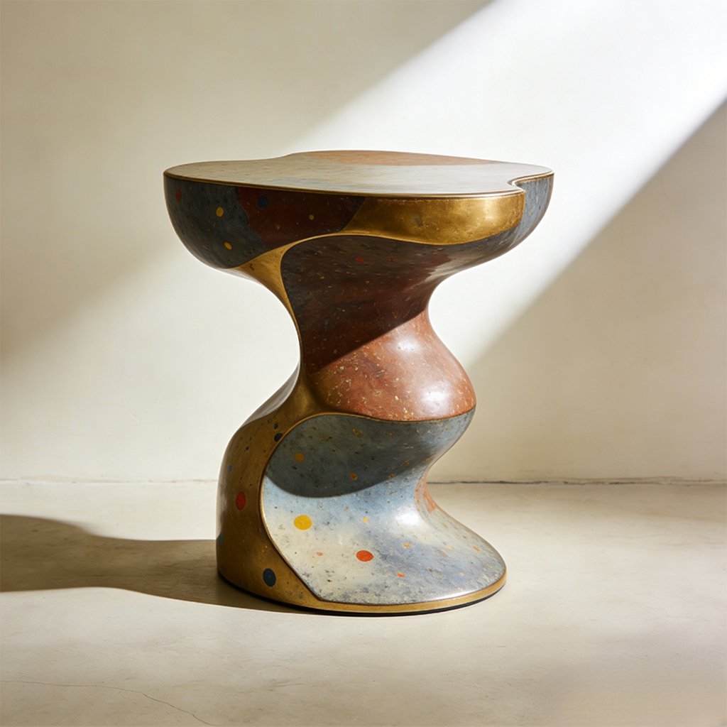 Modern compact storage coffee table in a stylish living room