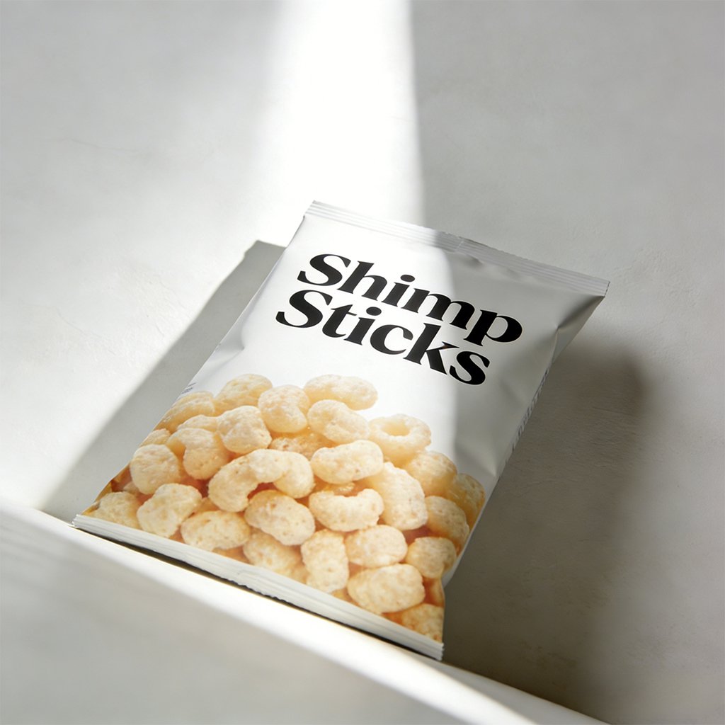 Close-up of crispy Shrimp Stick Snacks