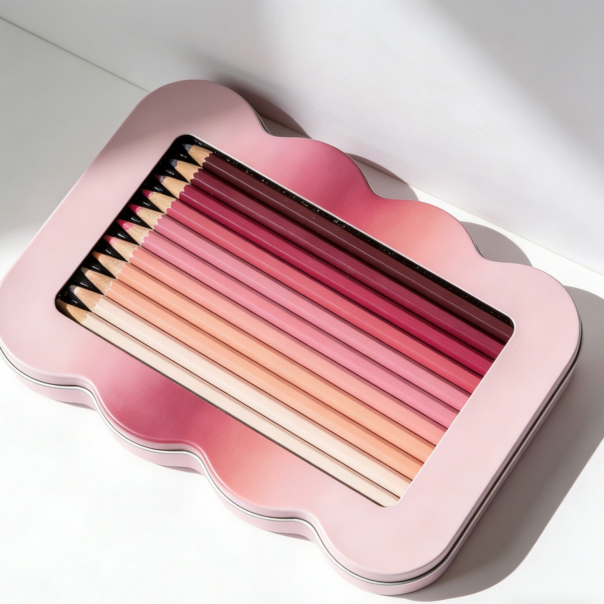 Professional colored pencils set with vibrant colors