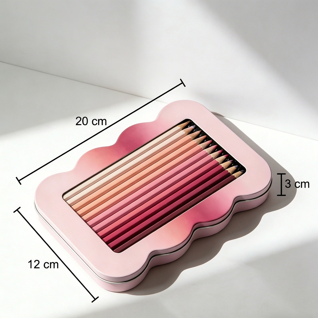 Close-up of colored pencil tips for detailed drawing
