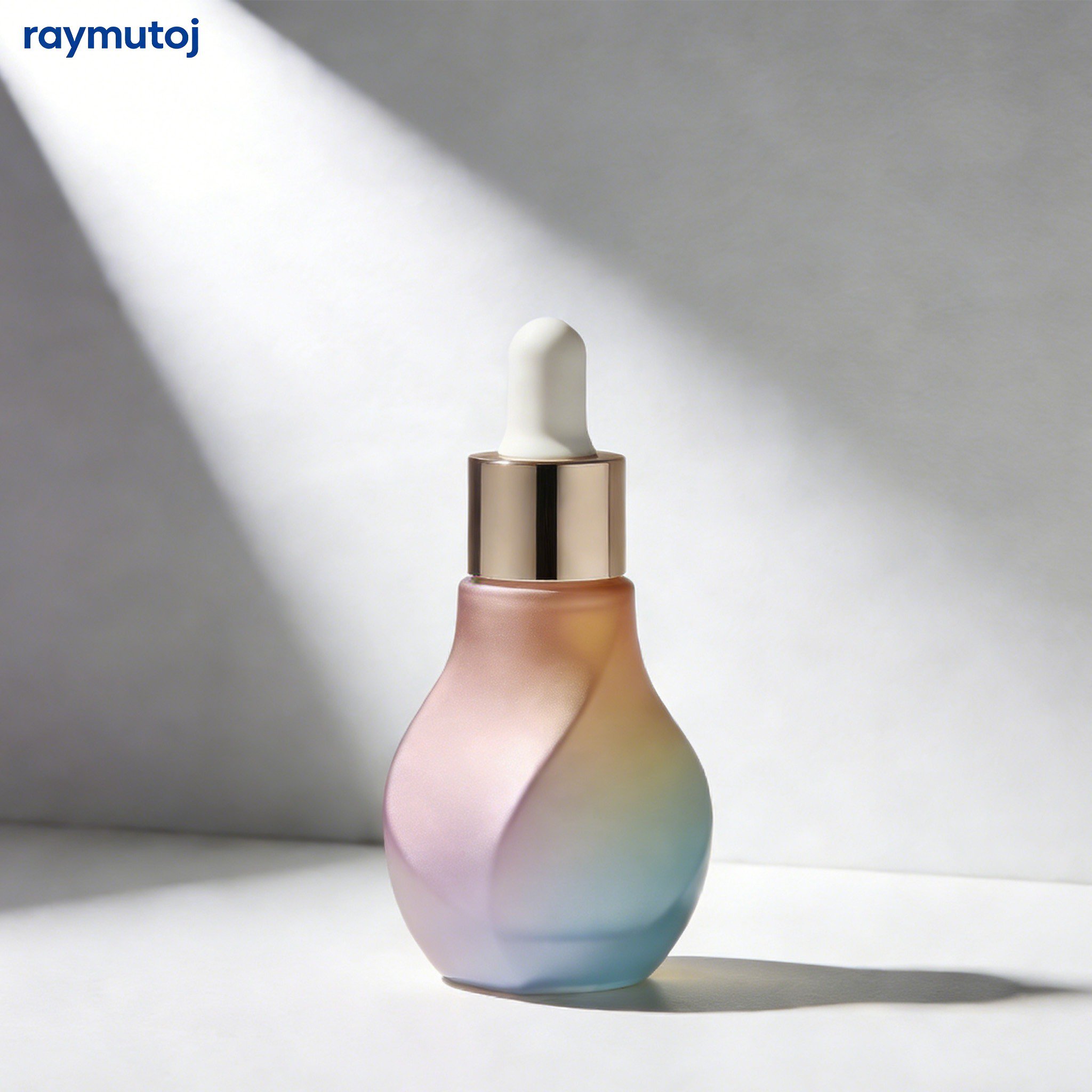 Application of whitening serum on clear skin