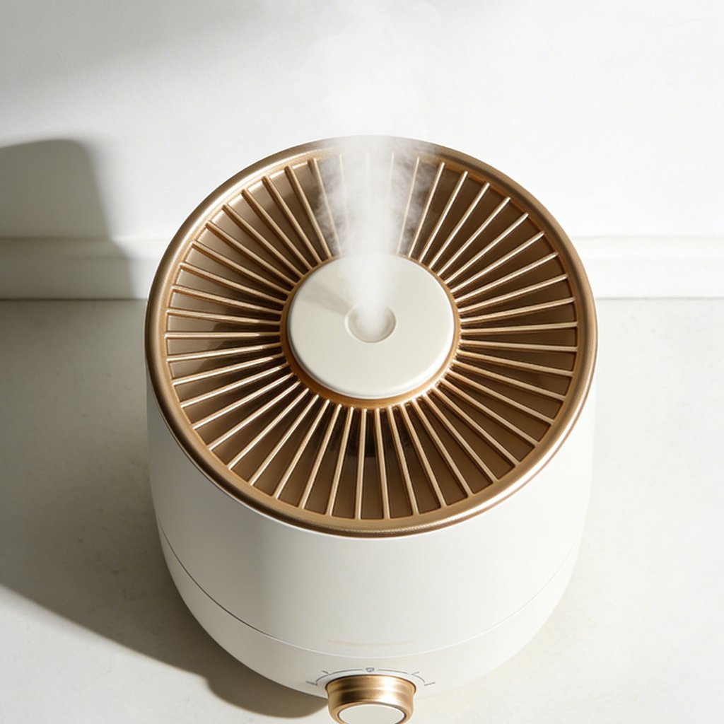 Smart Home Silent Humidifier on modern living room table