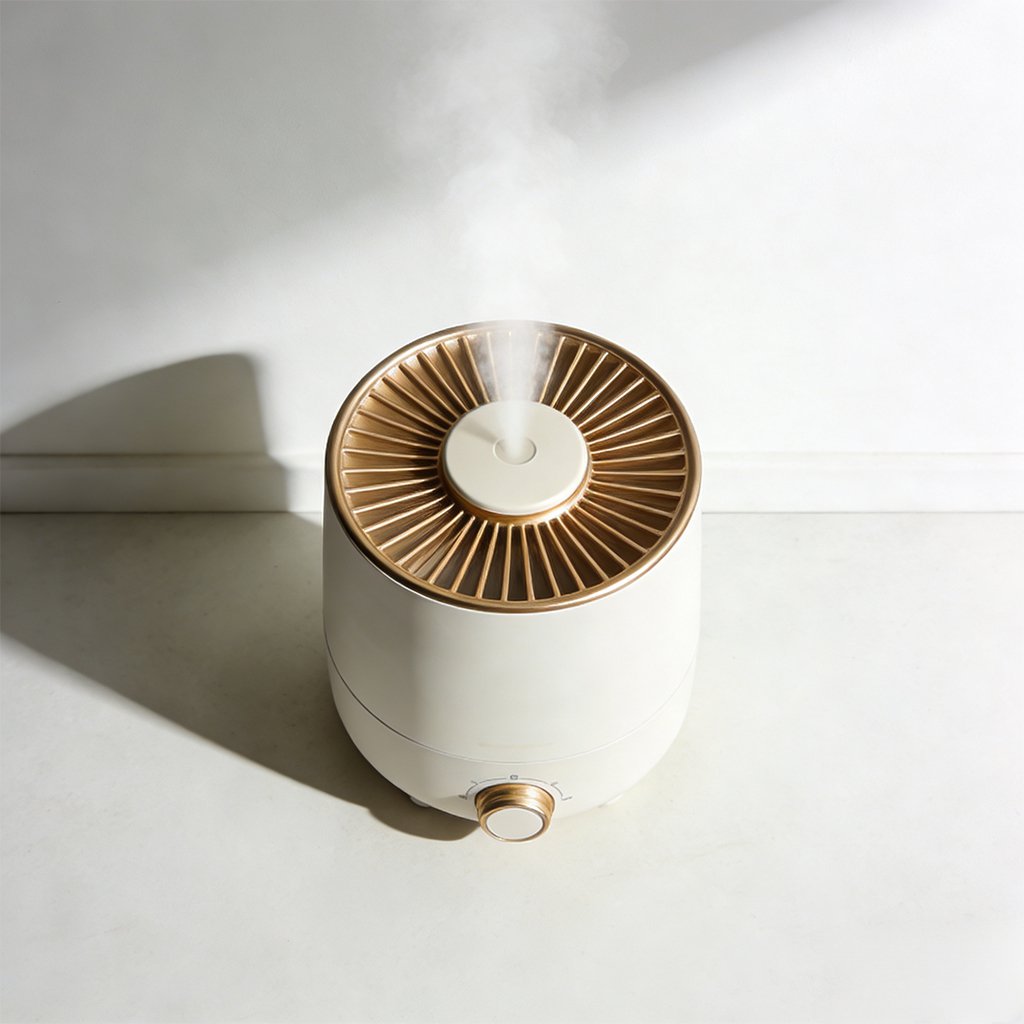 Ultra quiet humidifier for bedroom use