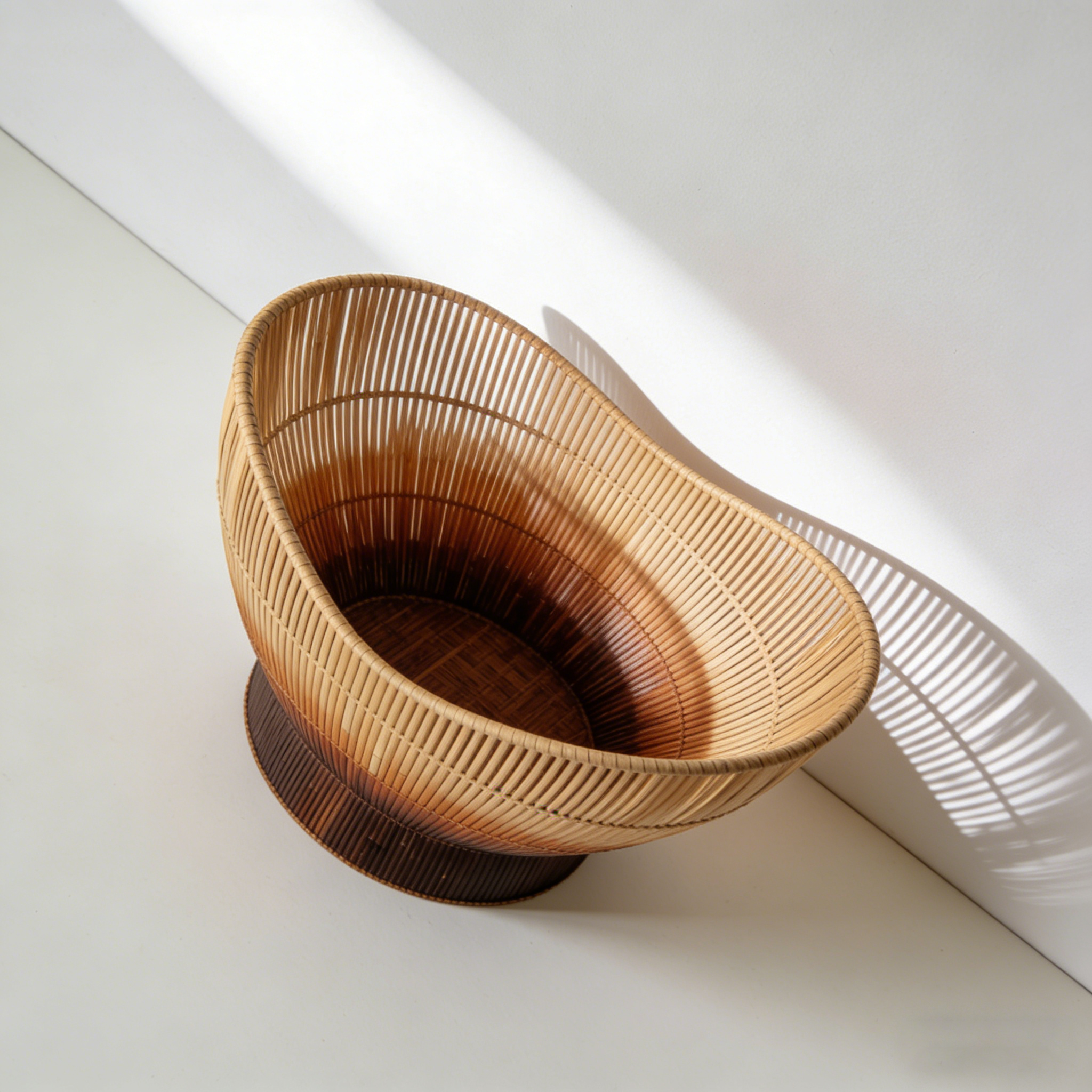 3-Pack Bamboo Woven Storage Baskets