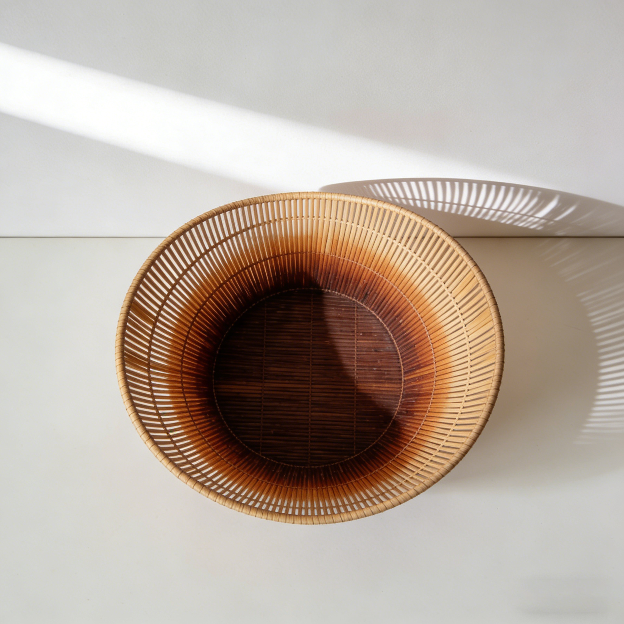 3-Pack Bamboo Woven Storage Baskets