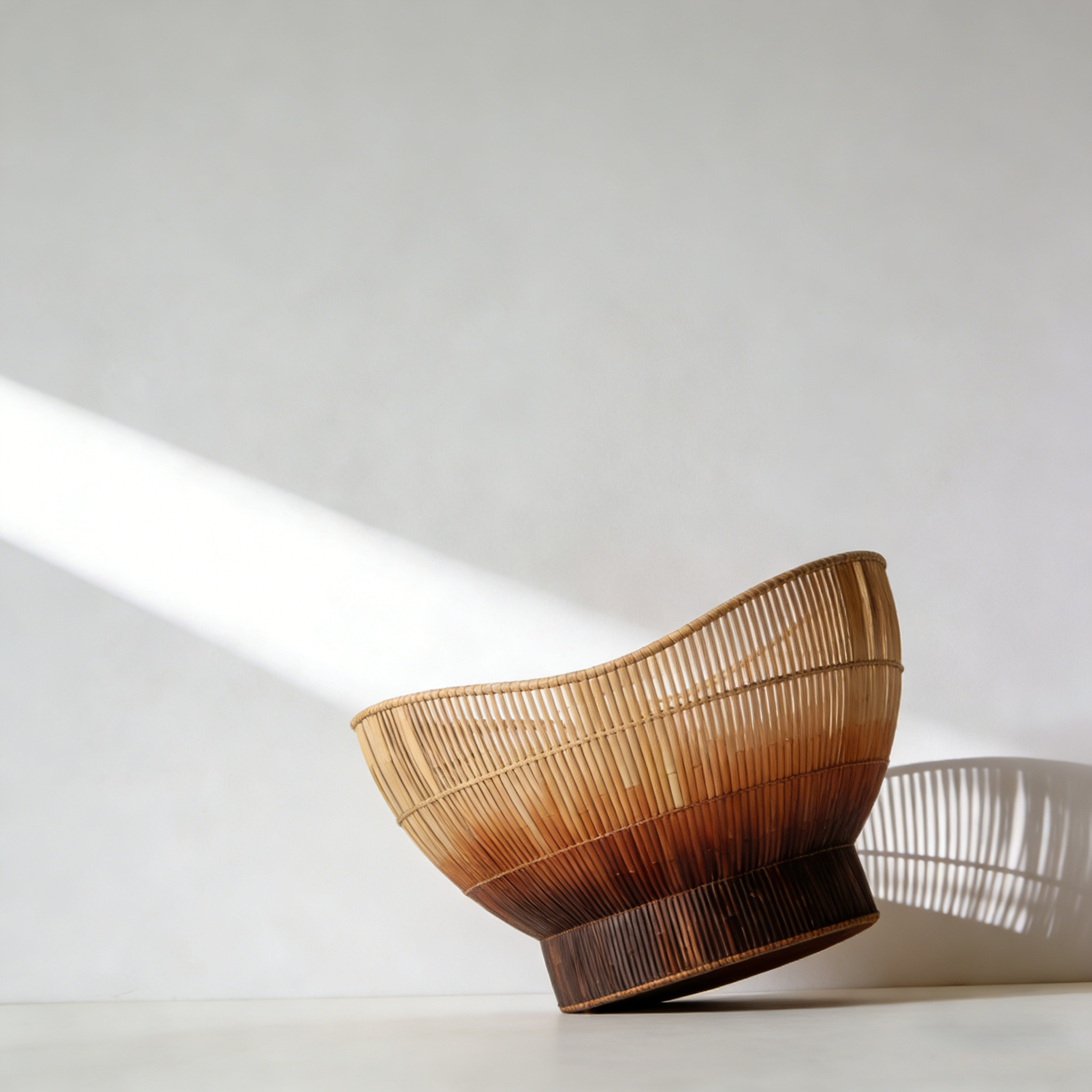 3-Pack Bamboo Woven Storage Baskets