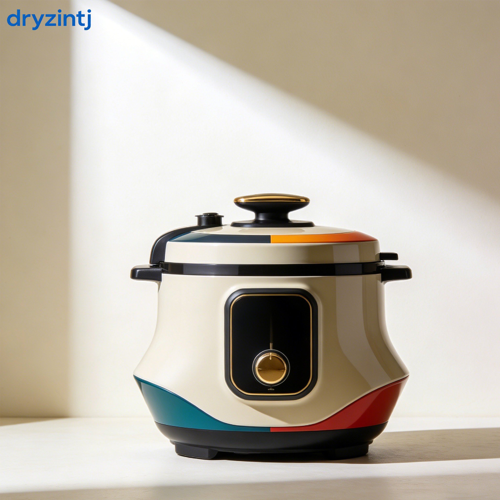 Modern electric pressure cooker on kitchen counter