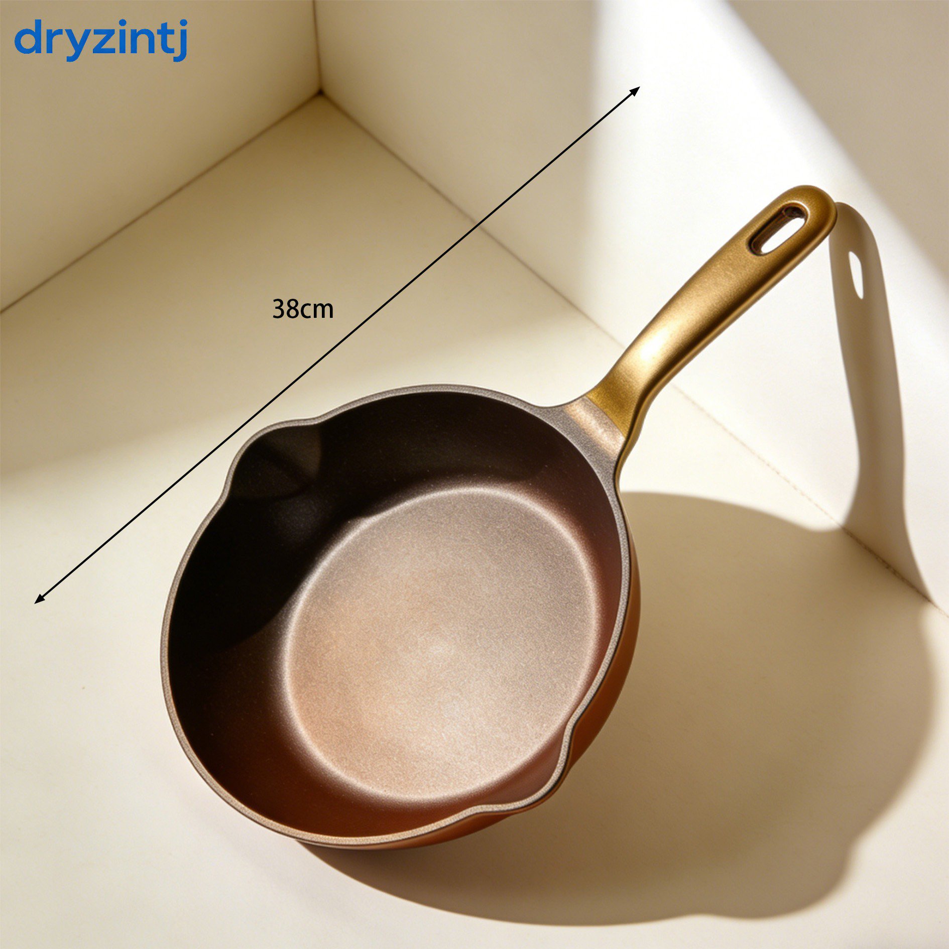 Close-up of non-stick pan surface