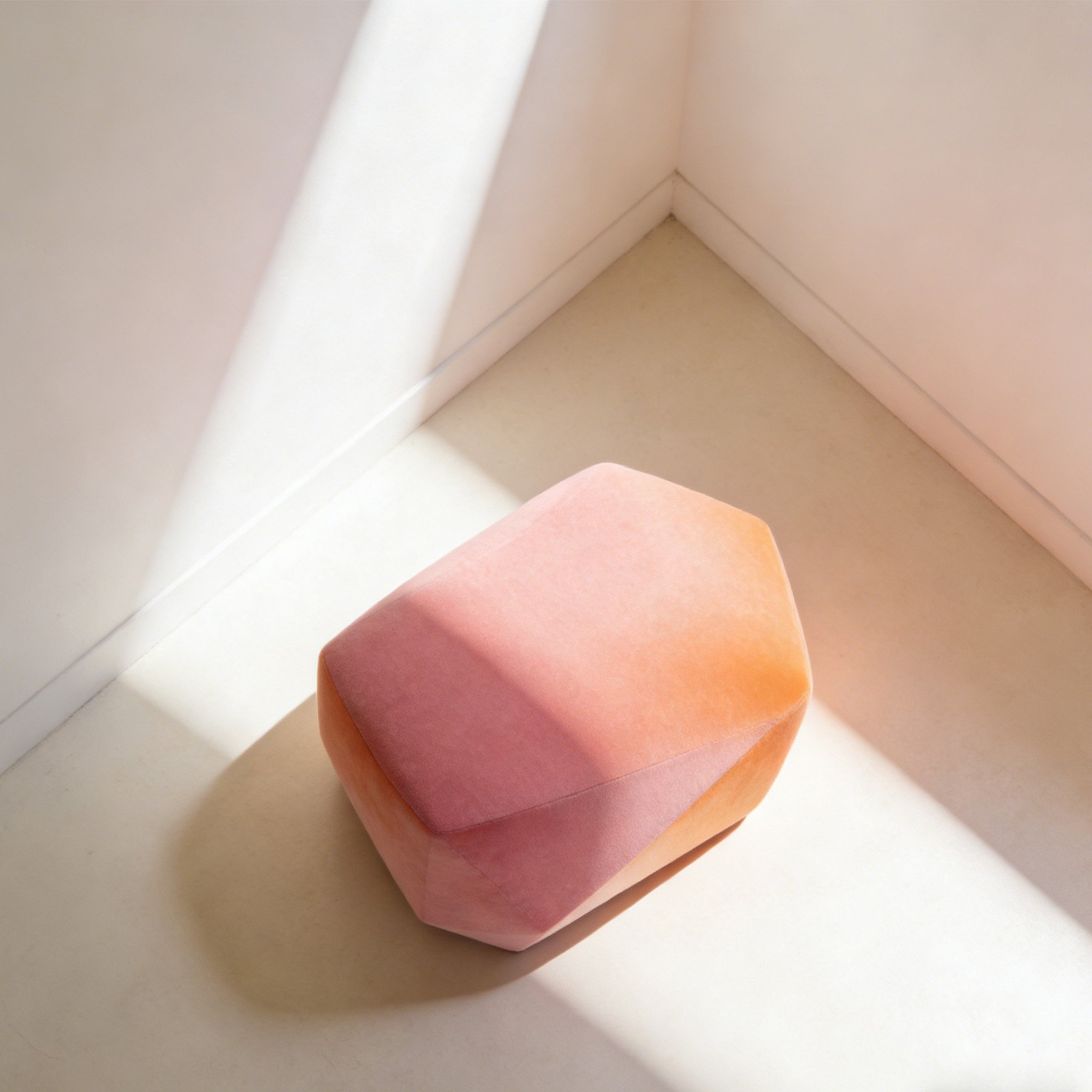 Modern minimalist footstool combo set of 2 in living room