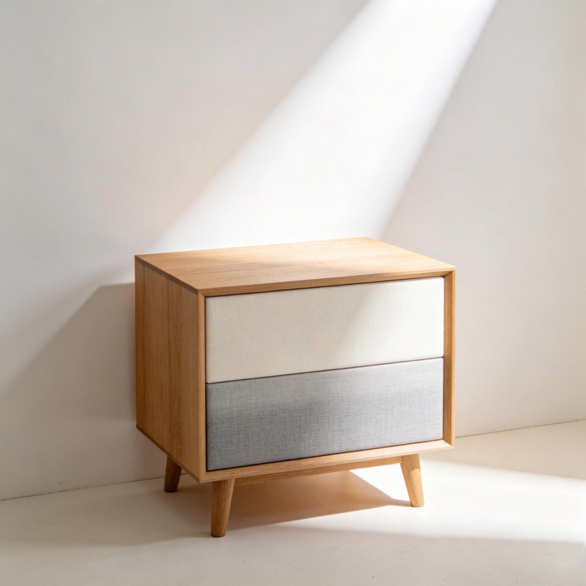 Multi-functional Storage Bedside Table with drawers and shelves