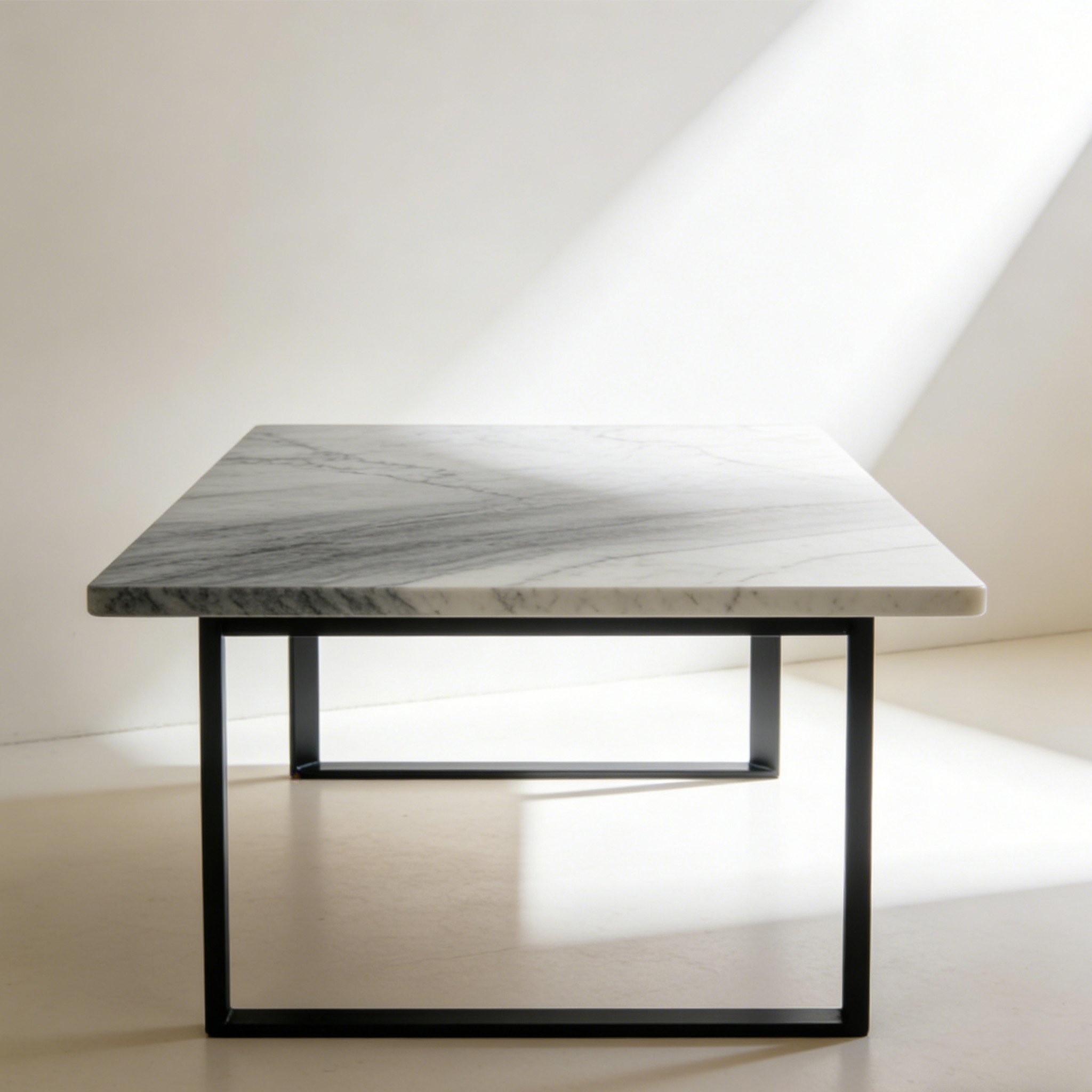 Minimalist coffee table with sleek lines