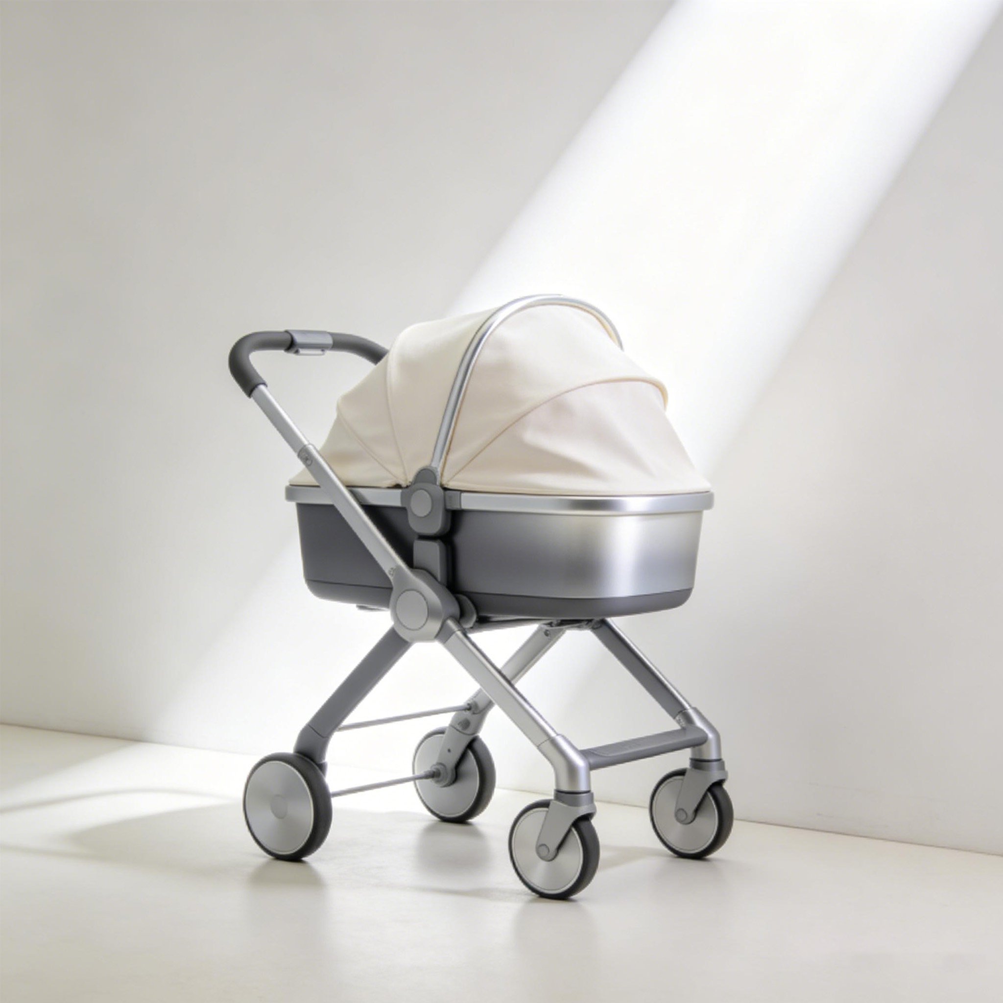 Lightweight Foldable Baby Stroller side view