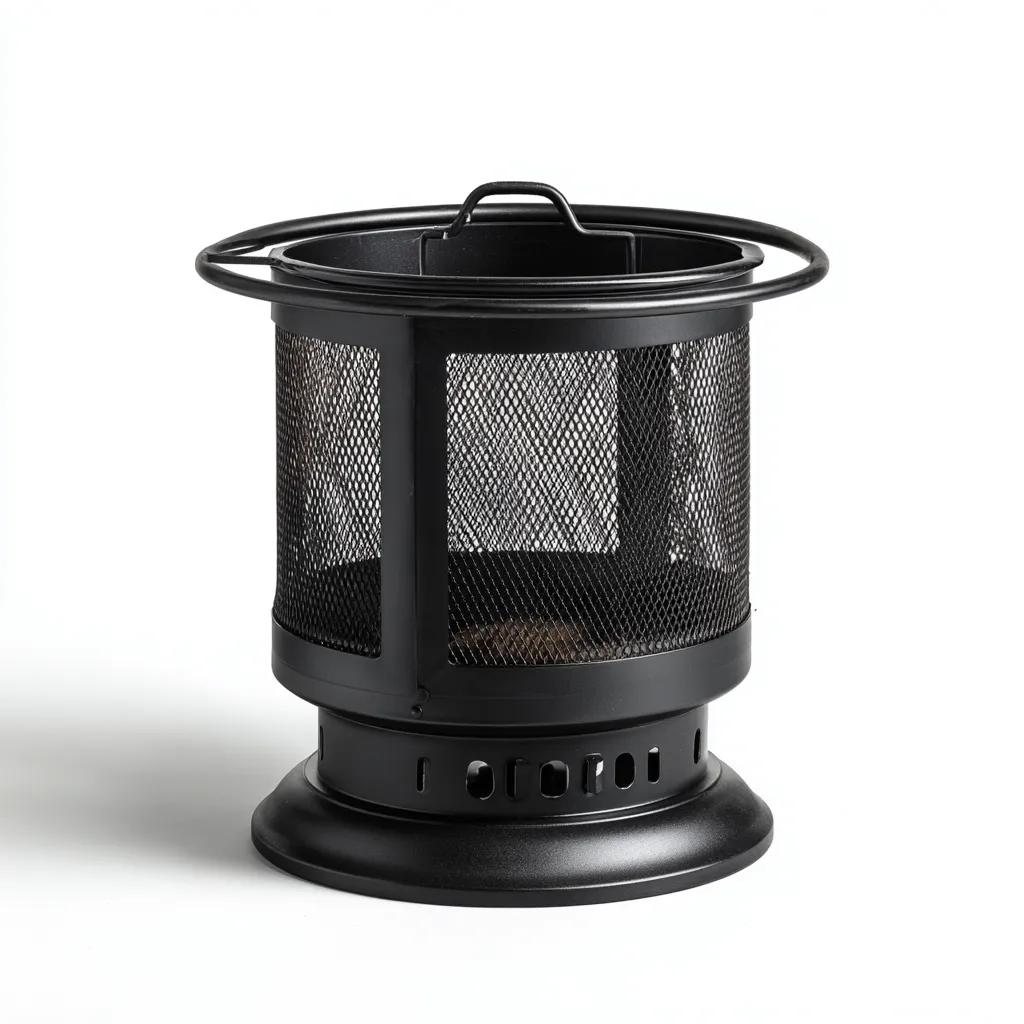 Chauffage extérieur 55x55x70 cm - noir - design moderne-Havengetio