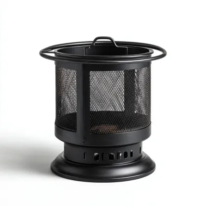 Chauffage extérieur 55x55x70 cm - noir - design moderne-Havengetio
