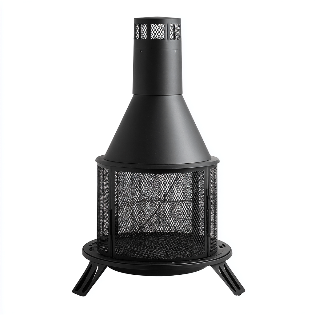 Chauffage extérieur 55x55x120 cm - acier noir - design contemporain pour jardin-Havengetio