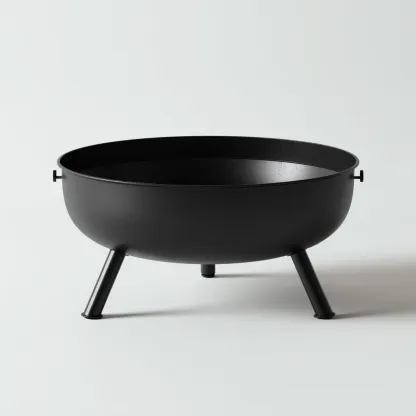 Chauffage extérieur acier 60x60x35 cm - noir - adapté au jardin - design moderne-Havengetio