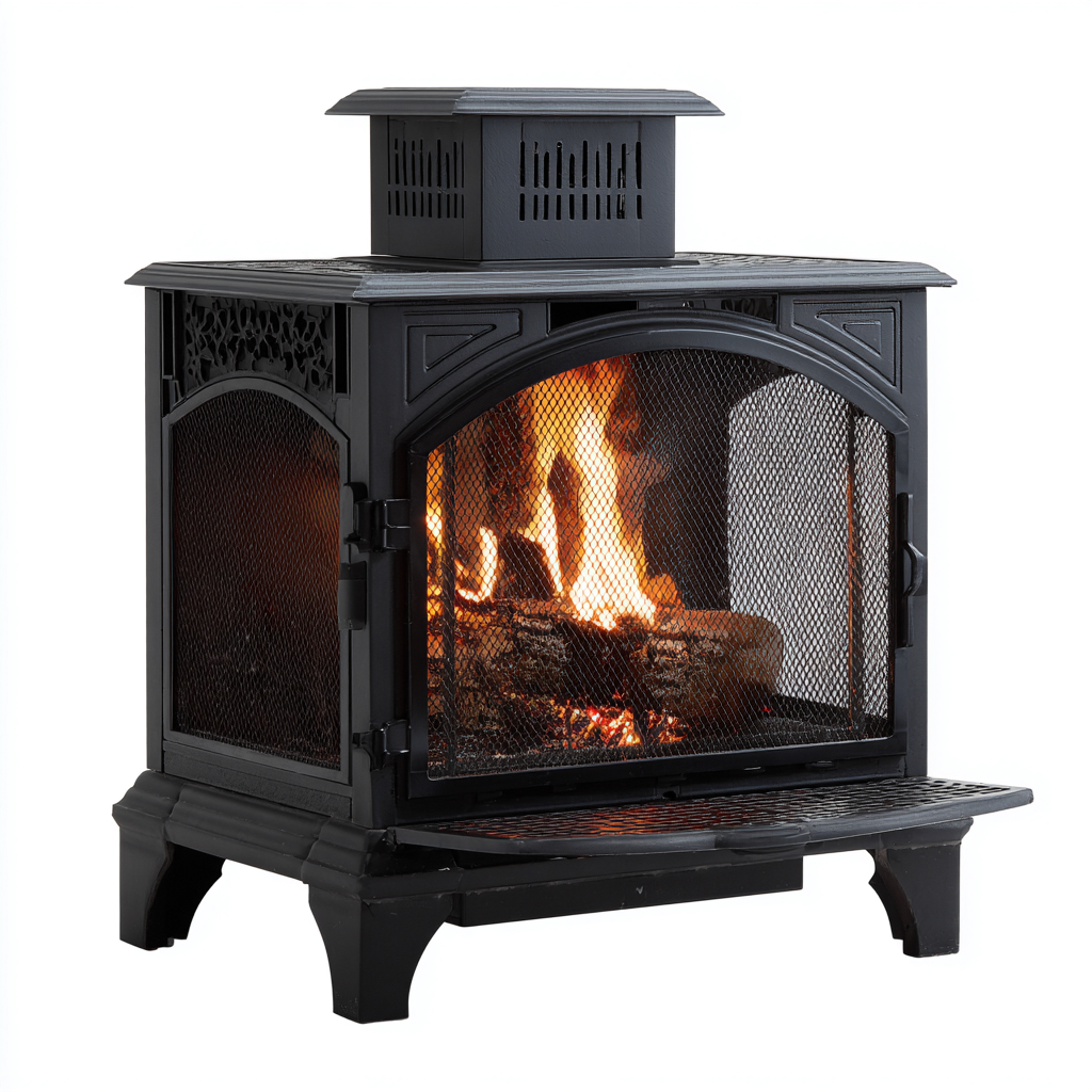 Chauffage extérieur acier 62x48x78 cm - noir - style extérieur-Havengetio