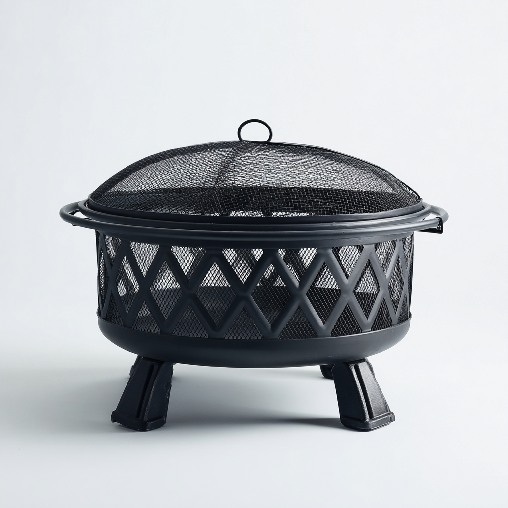 Chauffage extérieur 70x70x55 cm - noir - design moderne-Havengetio