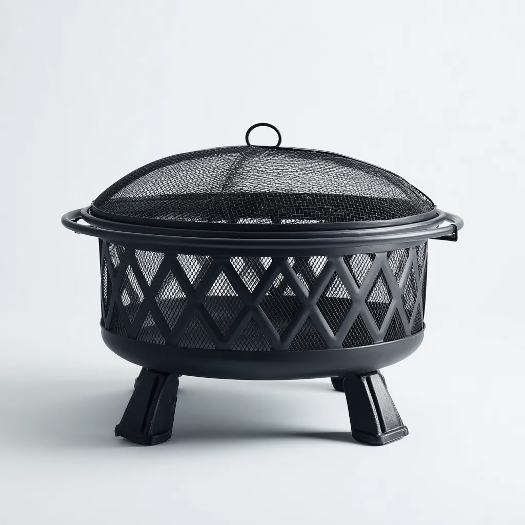 Chauffage extérieur 70x70x55 cm - noir - design moderne-Havengetio