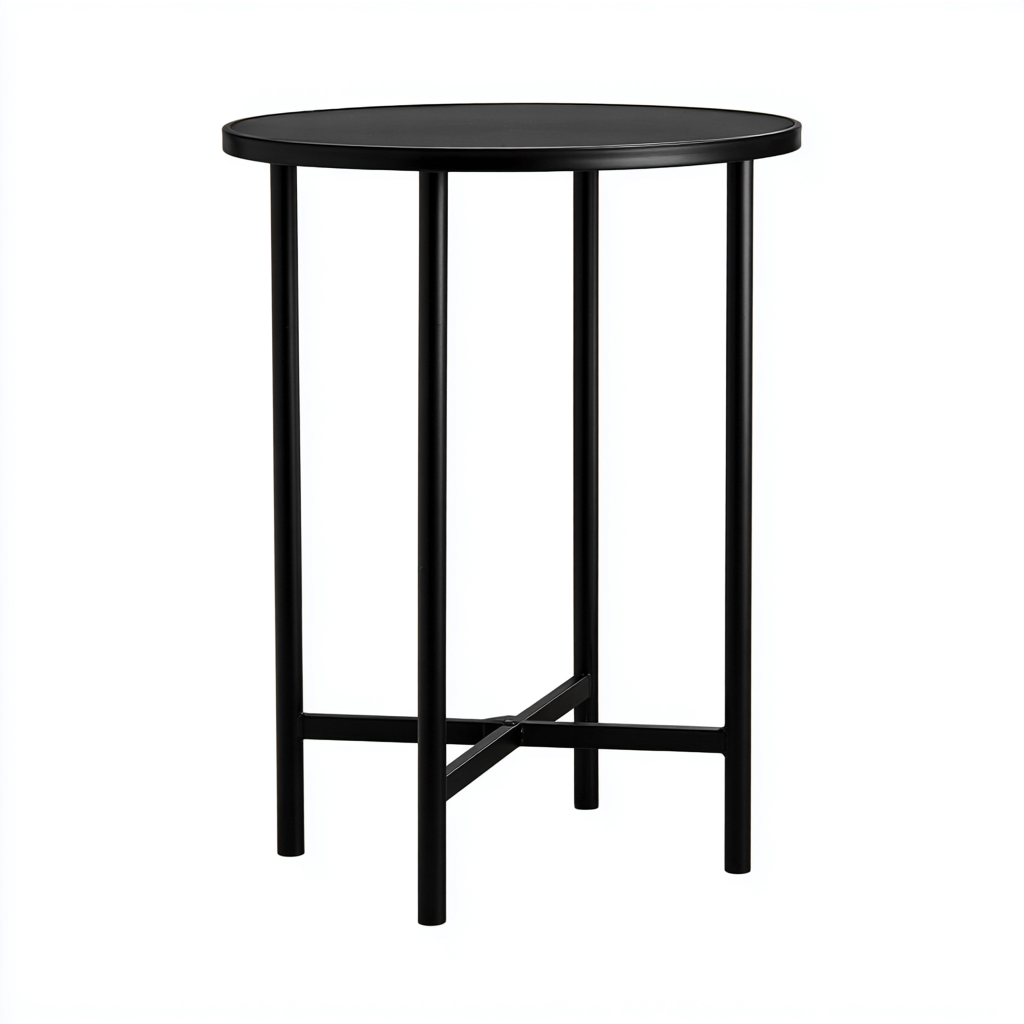 Table de jardin 50x50x70 cm - noir - design moderne-Havengetio