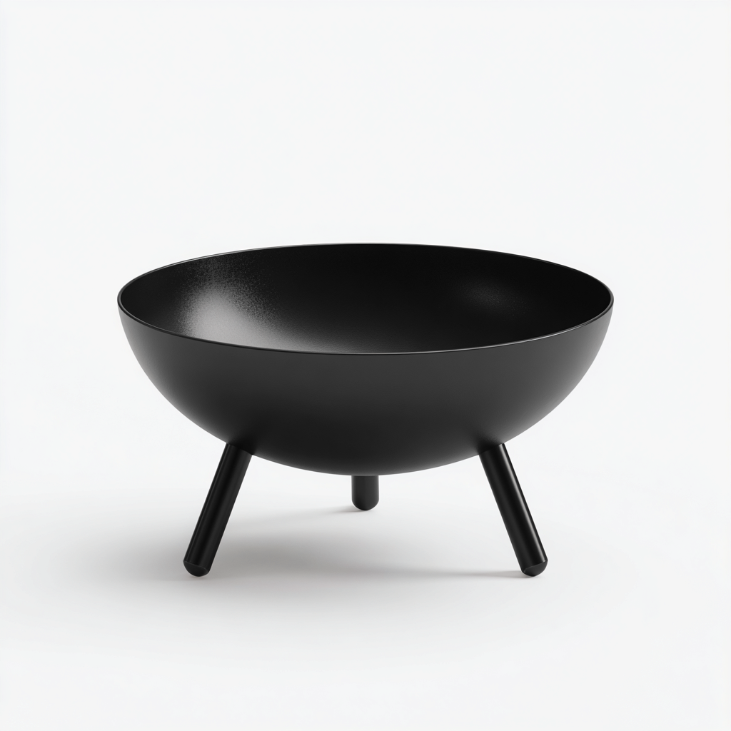 Chauffage extérieur en métal 60x60x38 cm - noir - bol de feu pour jardin-Havengetio