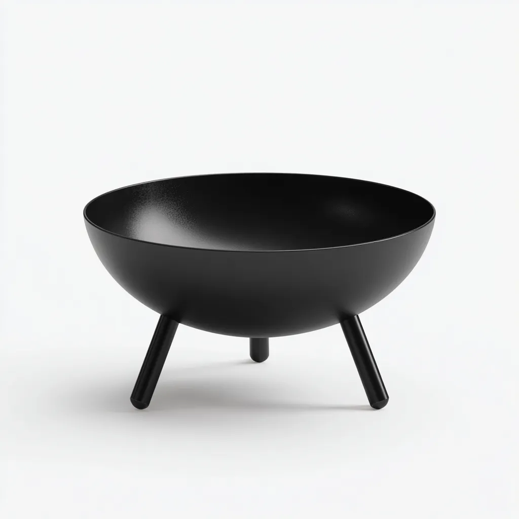 Chauffage extérieur en métal 60x60x38 cm - noir - bol de feu pour jardin-Havengetio